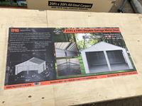    21 FT X 19 FT Metal Double Garage Shed (New)