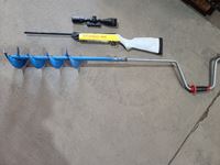    Manual Ice Auger & Pellet Gun