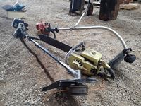    Old Pioneer Chain Saw & (2) Weedeaters