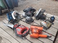    Pallet of Carpentry Shop Tools, Skill Saws, Jig Saws, Sanders, Drill & Misc