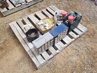    Pallet of (2) Small Bolt Bins & Lots of Misc Bolts & Screws