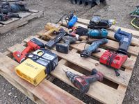    Pallet of Various Battery & Air Tools
