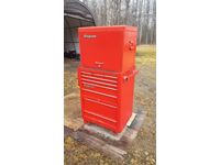    Red Snap-On Toolbox with Large Assortment of Shop Tools