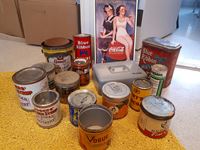    Collection of Antique Tin Cans
