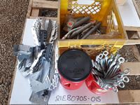    Misc Springs, Cable Tighteners & Bucket Of Dry Wall Screws