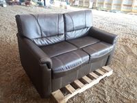    Leather Hide-a-bed Love Seat