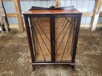    Ball In Claw Foot Antique China Cabinet