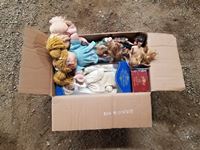    Box Of Cabbage Patch Dolls, Brats Dolls, Barbie Dolls & Porcelain Dolls