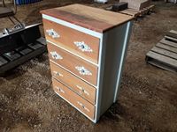    Vintage Solid Wood 4 Drawer Dresser