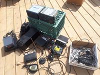    Box With Power Inverters, 2 Way Radios, Car Radios