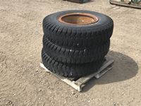    (3) 9.00-20 Tires W/ Steel Rims