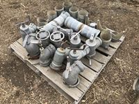    Qty Of 6 In. Aluminum Irrigation Pipe Valves & Fittings