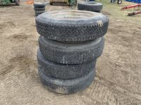    (4) 11R24.5 Tires W/ Steel Rims
