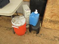    (2) Water Jugs, Foot Stool & Noma Heater