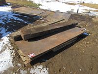    Qty of Used 3/8" Plywood & (2) Railroad Ties