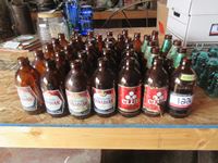    (39) Stubby Beer Bottles