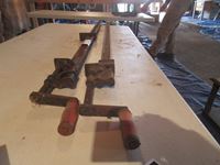    (2) Antique Wood Clamps