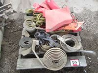    Pallet Sling, Straps, Ropes & Red Marker Flags