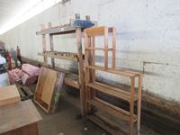    (2) Wood Shelves & Wooden Box