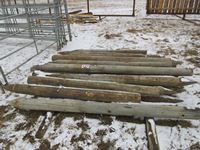    (38±) 4-6" X 6 & 7 Long Treated Fence Posts