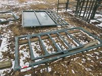    (1) 4 Ft High Hog Overhead Frame Gate & (1)  Solid Panel