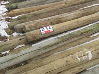    (167±) 3-4" X 7 ft Treated Fence Posts