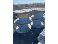    (4) Spools with Various Lengths of 3/4 Inch Steel Cable