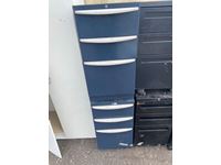    (2) 3 Drawer  Filing Cabinets