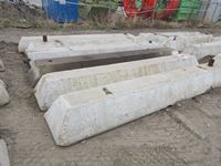    (6) Tapered 2 X 12 Tapered Concrete Barriers