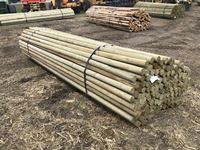    (150) 3 In. x 14 Ft Treated Dowel Point Posts