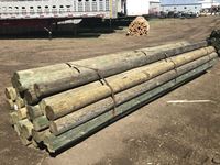    (35) 6-7 In. x 16 Ft Treated Blunt Poles