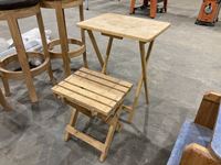    (2) Wooden Folding Tables