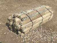    (45) 4-5 In. x 6 Ft Treated Posts