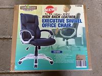    High Back Leather Executive Swivel Office Chair