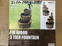    Fir Wood Tier Fountain