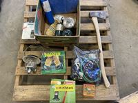   Box of Camping Gear & Bungees