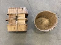    (6) Quart Wooden Baskets