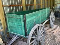    Wooden Wheel Grain Wagon