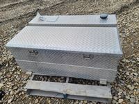    Aluminum Delta Fuel Tank/Tool Box Combo