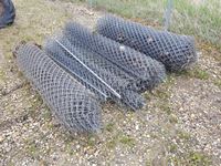    Bundle of Small Rolls of Chain link Fence