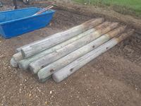    (11) 6-7" x 7-8 ft Used Fence Posts