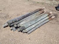    (35) 3-5" x 6-7 ft Used Fence Posts