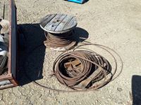    (2) Small Spools of Used 1/2" Picker Cable