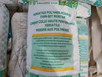    (7) Bags of Versitile Polymer-Modified Thin-set Mortar