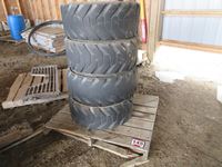    (4) Used 12-16.5 Skid Steer Tires with Rims