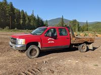2009 Chevrolet 3500HD Crew Cab 4x4 Flatbed Truck (Inoperable)
