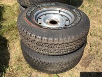    (6) 11RX24.5 Tires On Steel Rims (Used)