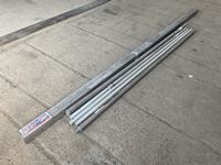    10 Ft Magnesium Screeds & Assortment of Screed Handle Extensions