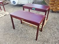    (2) Small Kitchen Tables with Drawers