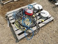    Booster Cables, Extension Cord & (2) Power Reels